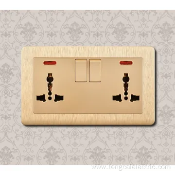 Multifunction UK Plastic Electrical Wall Light Switch Socket